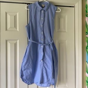 Blue J. Crew Shirt Dress